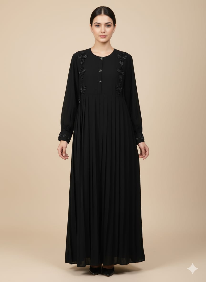 Palet Frock Design Firdous Fabric Naqab