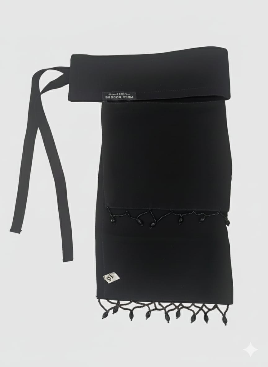 chiffon Nose piece For Muslim Women And Girl Accessory Black