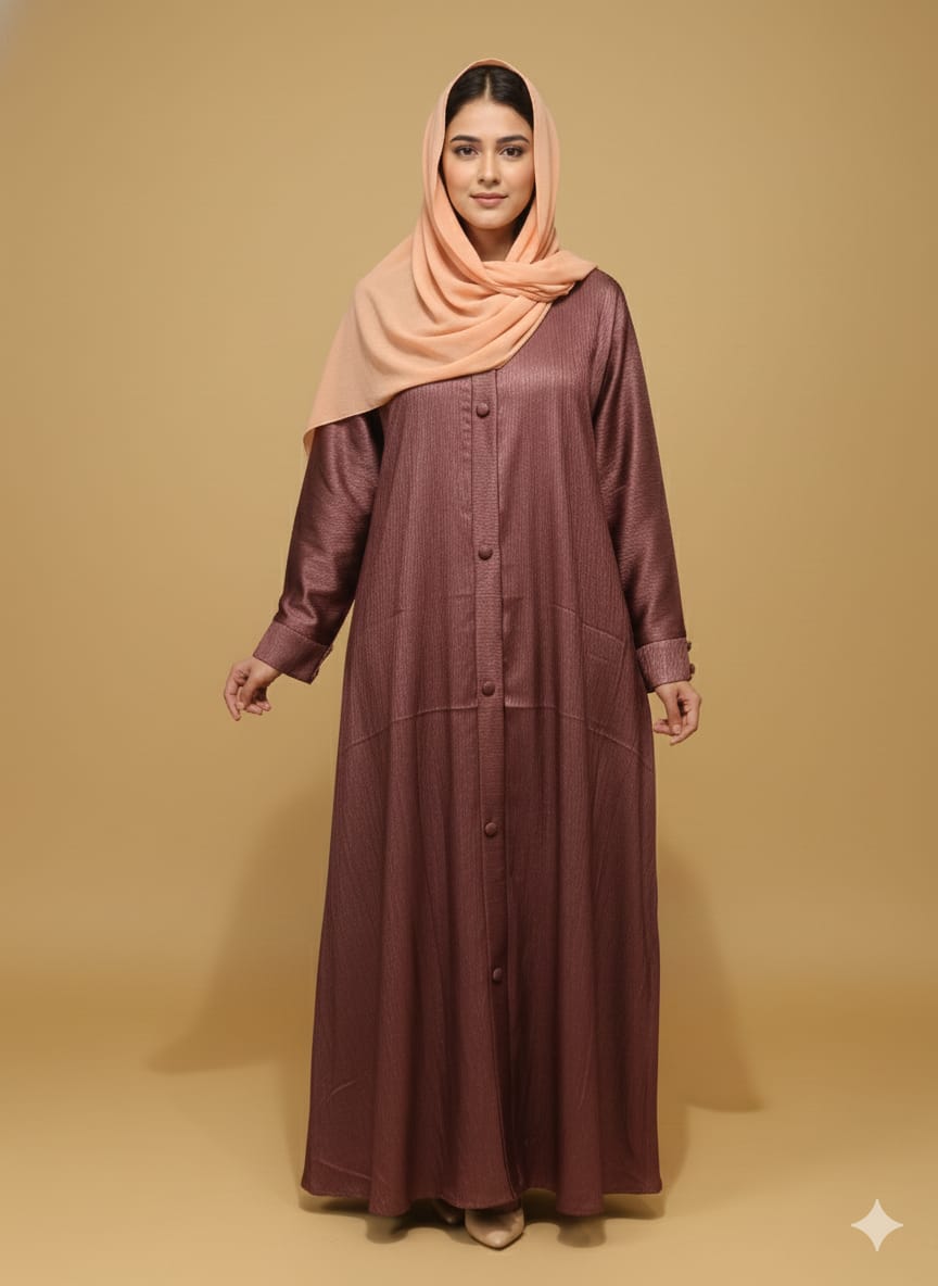 Aline design Tik Tok Fabric Naqab For Muslim Girl And Women Peach Colour