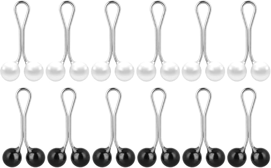 12 pcs Pearl Brooch Pins for women Muslim Headscarf Hijab and scarf pins