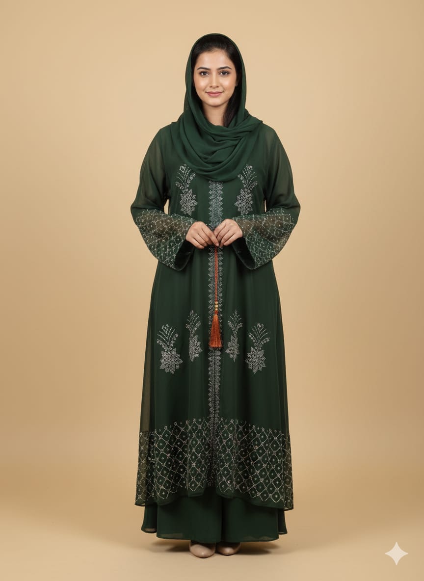 Shrug design Nida Fabric Naqab For Muslim Women and Girl